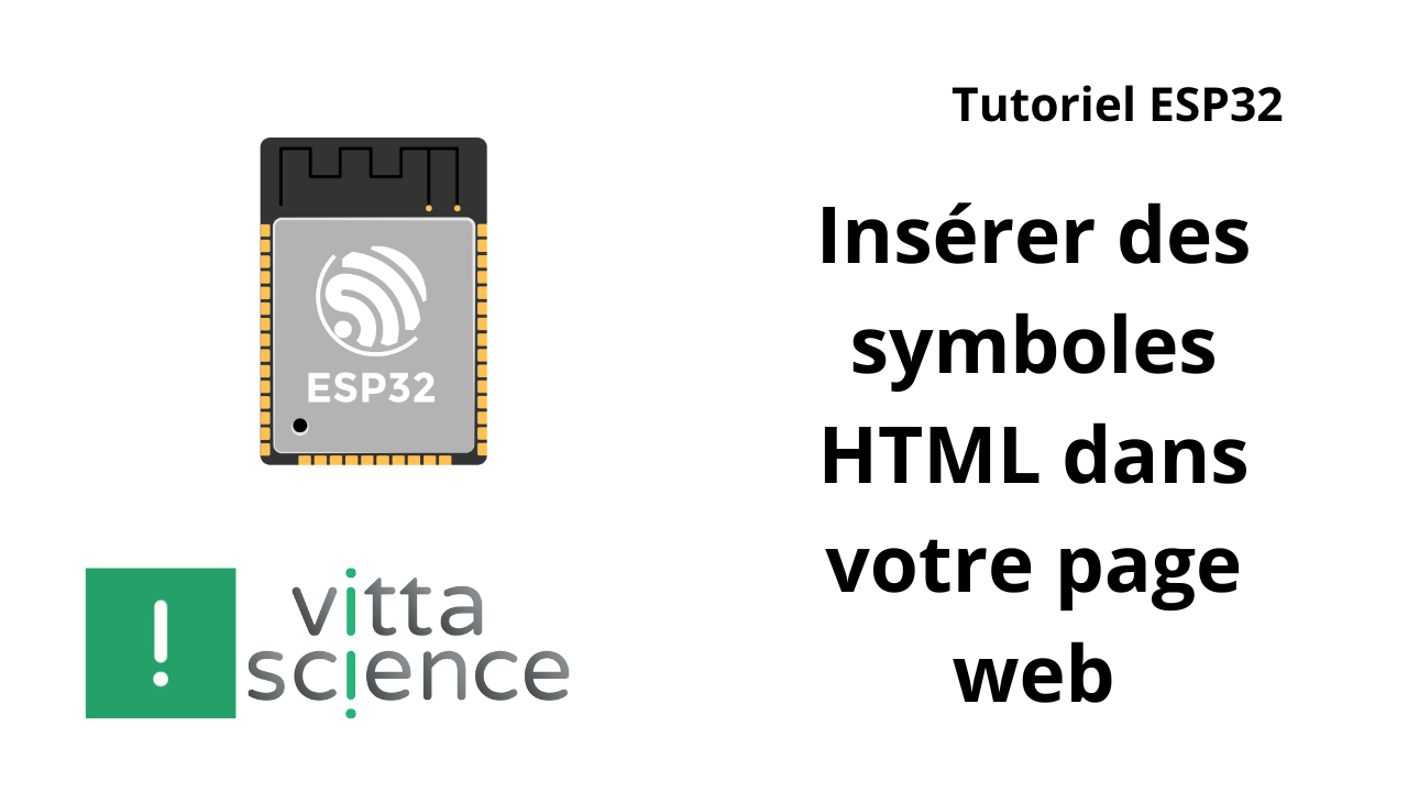 ESP32 : insérer des symboles HMTL dans votre page web